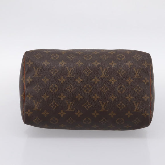 LOUIS VUITTON Monogram Speedy 30 Hand Bag M41526 LV Auth 199683