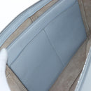 CELINE Chain Trillodo Shoulder Bag Leather Light Blue Silver Auth 199685V-25
