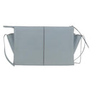 CELINE Chain Trillodo Shoulder Bag Leather Light Blue Silver Auth 199685V-2