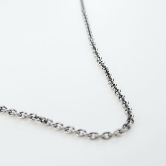 CELINE Chain Trillodo Shoulder Bag Leather Light Blue Silver Auth 199685V