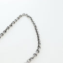 CELINE Chain Trillodo Shoulder Bag Leather Light Blue Silver Auth 199685V-14