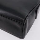 GUCCI Shoulder Bag Leather Black Gold Auth 199689-12