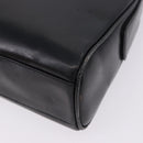 GUCCI Shoulder Bag Leather Black Gold Auth 199689-14