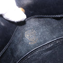 GUCCI Shoulder Bag Leather Black Gold Auth 199689-16