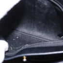 GUCCI Shoulder Bag Leather Black Gold Auth 199689-22