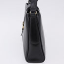 GUCCI Shoulder Bag Leather Black Gold Auth 199689-5