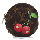 LOUIS VUITTON Monogram Cherry Porte Monnaie Ron Coin Purse M95043 Auth 199691V-13