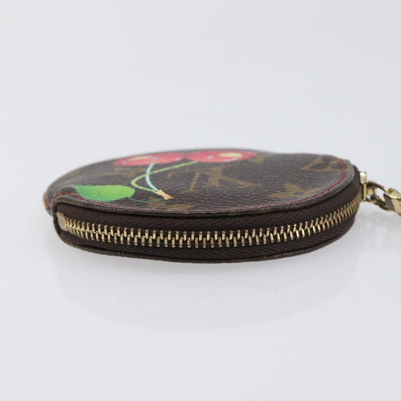 LOUIS VUITTON Monogram Cherry Porte Monnaie Ron Coin Purse M95043 Auth 199691V