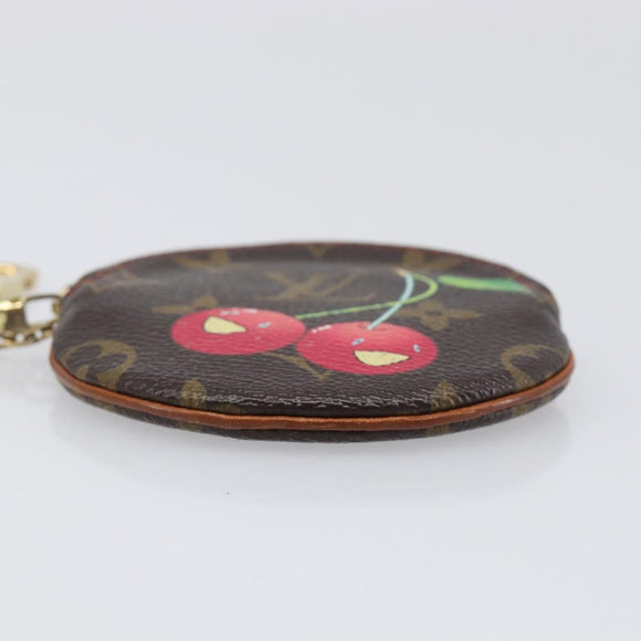 LOUIS VUITTON Monogram Cherry Porte Monnaie Ron Coin Purse M95043 Auth 199691V