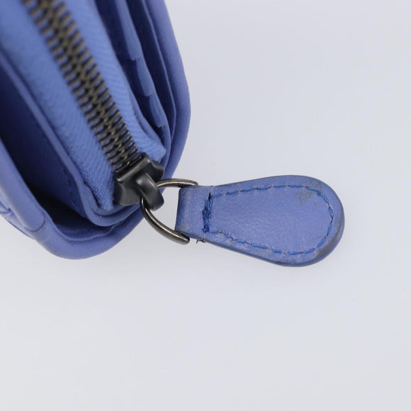 BOTTEGA VENETA INTRECCIATO Wallet Leather Light Blue Auth 199692V
