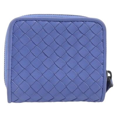 BOTTEGA VENETA INTRECCIATO Wallet Leather Light Blue Auth 199692V - 0