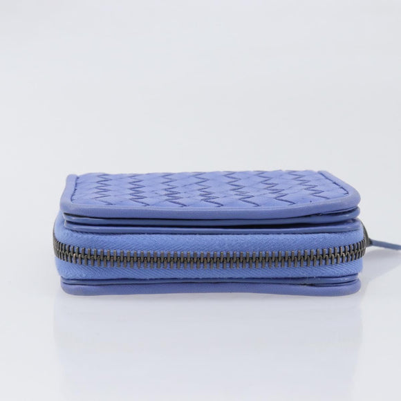 BOTTEGA VENETA INTRECCIATO Wallet Leather Light Blue Auth 199692V