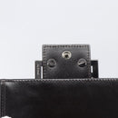 FENDI Zucca Canvas Mamma Baguette Wallet Black Brown Auth 199693V-8