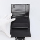 FENDI Zucca Canvas Mamma Baguette Wallet Black Brown Auth 199693V-9