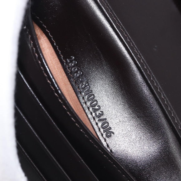 FENDI Zucca Canvas Mamma Baguette Wallet Black Brown Auth 199693V