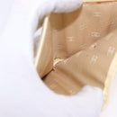 CHANEL Long Wallet Leather Ivory Gold CC Auth 199695A-20