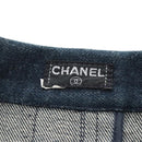 CHANEL One Piece Denim Blue Silver CC Auth 199698M-11