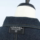 CHANEL One Piece Denim Blue Silver CC Auth 199698M-5