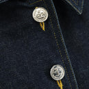 CHANEL One Piece Denim Blue Silver CC Auth 199698M-7