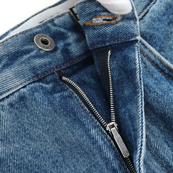 LOEWE Anagram Jeans Pants Denim 32 Blue Auth 199699M