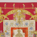 HERMES Carre 90 Scarf Silk Red Auth 199702M-15