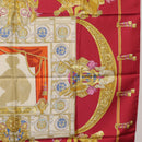 HERMES Carre 90 Scarf Silk Red Auth 199702M-19