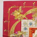 HERMES Carre 90 Scarf Silk Red Auth 199702M-2