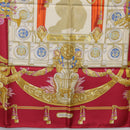 HERMES Carre 90 Scarf Silk Red Auth 199702M-21