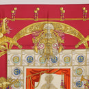 HERMES Carre 90 Scarf Silk Red Auth 199702M-3