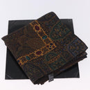 CHANEL Scarf Silk Brown CC Auth 199704M-13