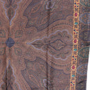 CHANEL Scarf Silk Brown CC Auth 199704M-7