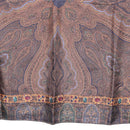 CHANEL Scarf Silk Brown CC Auth 199704M-9