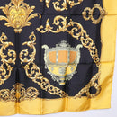 HERMES Carre 90 Scarf Silk Yellow Auth 199714M-10