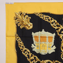 HERMES Carre 90 Scarf Silk Yellow Auth 199714M-14