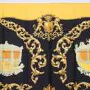 HERMES Carre 90 Scarf Silk Yellow Auth 199714M-15