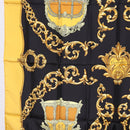 HERMES Carre 90 Scarf Silk Yellow Auth 199714M-5