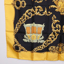 HERMES Carre 90 Scarf Silk Yellow Auth 199714M-8