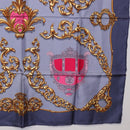 HERMES Carre 90 Scarf Silk Gray Auth 199716-10