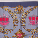 HERMES Carre 90 Scarf Silk Gray Auth 199716-3