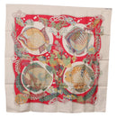 HERMES Carre 90 Scarf Silk Red Auth 199721M-13