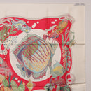 HERMES Carre 90 Scarf Silk Red Auth 199721M-16