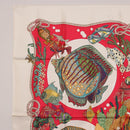 HERMES Carre 90 Scarf Silk Red Auth 199721M-2