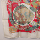 HERMES Carre 90 Scarf Silk Red Auth 199721M-20