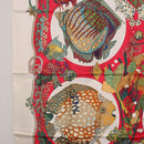 HERMES Carre 90 Scarf Silk Red Auth 199721M-5