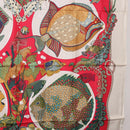 HERMES Carre 90 Scarf Silk Red Auth 199721M-7