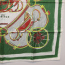 HERMES Carre 90 Scarf Silk Green Auth 199724M-10