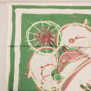 HERMES Carre 90 Scarf Silk Green Auth 199724M-14
