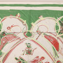 HERMES Carre 90 Scarf Silk Green Auth 199724M-15