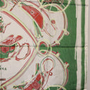 HERMES Carre 90 Scarf Silk Green Auth 199724M-19