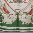 HERMES Carre 90 Scarf Silk Green Auth 199724M-21